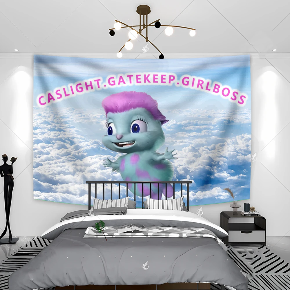 

60x90cm 90x150cm Bibble Tapestry Wall Hanging Cartoon Fantasy Printing Bedroom Or Home Décor Flag
