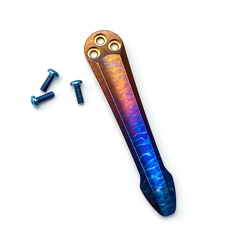 Back Clip Pocket Knife Clip Titanium Deep carry Pocket Clip For