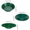 10/14/15 inch Washing Gold Panning Machine Screen Mining Screen Metal Detection Tools Sieve Gold Pan Green Plastic Bowl 1/3 PCS 2