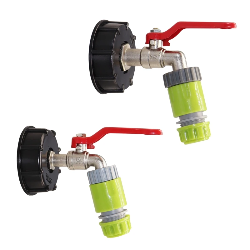 

IBC Tank Tap Adapter Coarse Thread Garden Quick Connect Faucet Alloy Replacement Valve Fitting Connect Replacement
