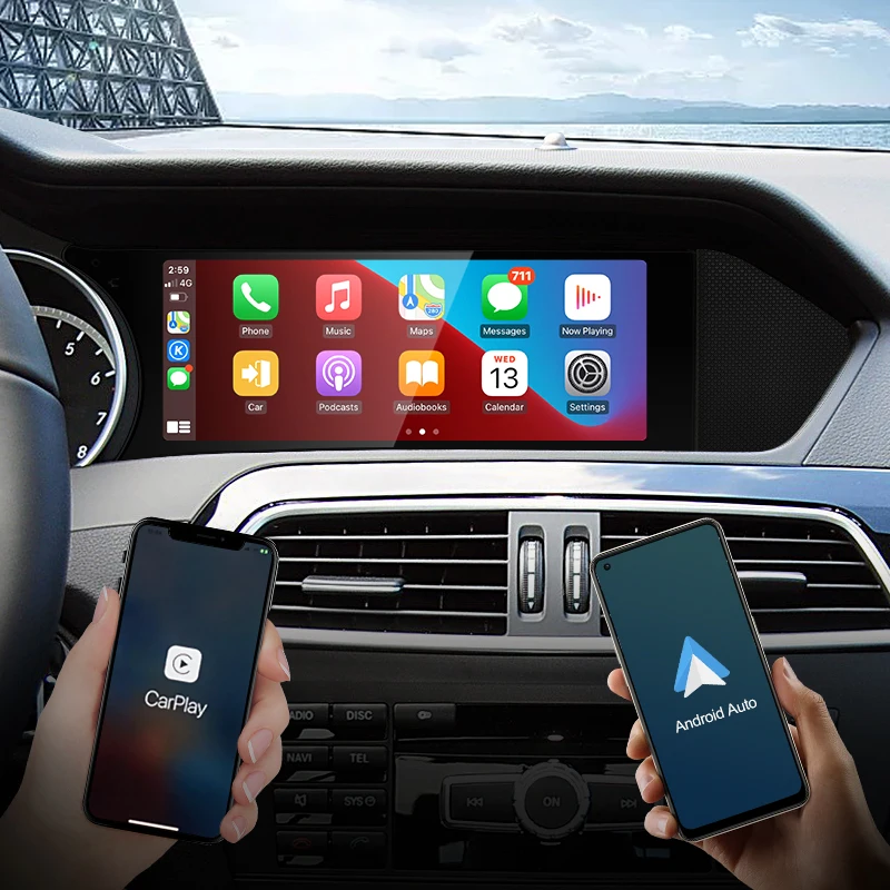 STWEI precio de fábrica 8,8 pulgadas Android AUTO reproductor Multimedia para coche para Mercedes Benz Clase C 11-15 W204 S204 sistema inteligente 4