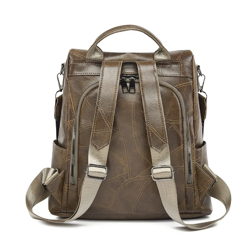 Vintage Women's Backpack 2024 New Large Capacity Outdoor Travel Backpack Casual Ladies Bag