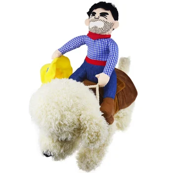Halloween Dog Clothes Cowboy Knight Funny Change Into Pet Novelty Suit Rave Party Role Play Entertainment Funny Clothing 5