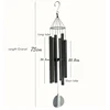 Large Wind Chimes Outdoor Home Decoration Asthetic Deep Tone Melody Memorial Wind Bell Aluminium Patio Decor Christmas Gift 75cm 5