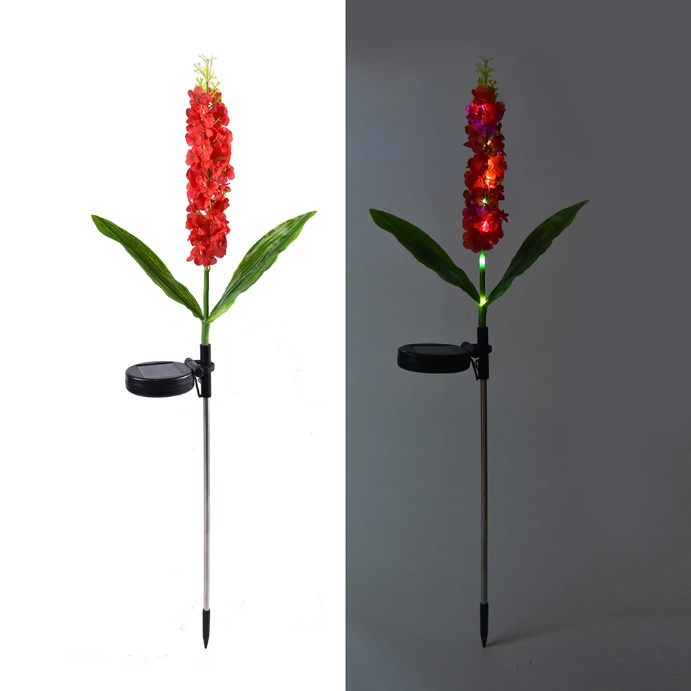 방수 태양열 정원 조명, 야외 태양열 꽃 조명, 마당 정원 장식 선물, 2 팩