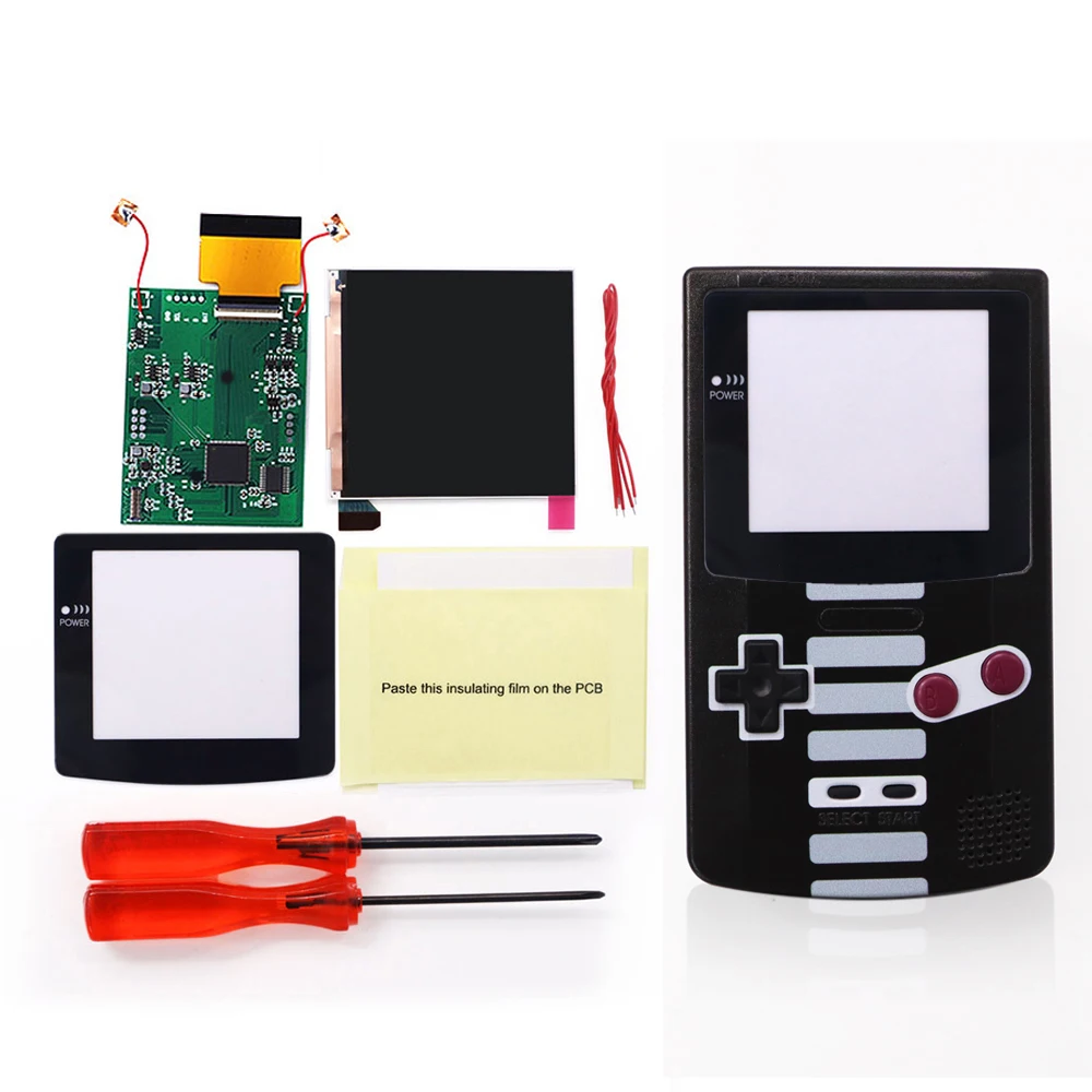 Ips液晶画面キット、バックライト輝度タッチセンサー、ゲームボーイ 