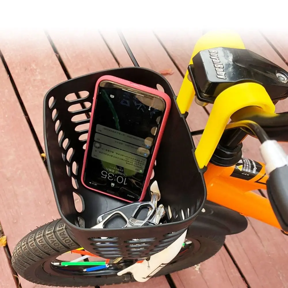 Children Kids Plastic Bicycle Storage Scooter Handlebar Student Front Basket Bike Front Carrier Bag Rear Cycling Accessories