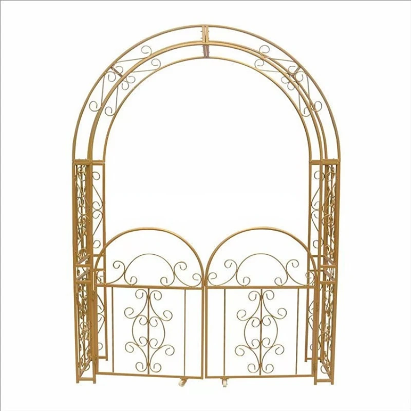 

Wedding Supplies Large Size Door Shape Arch Design Metal Stage Backdrop For Wedding Decoration