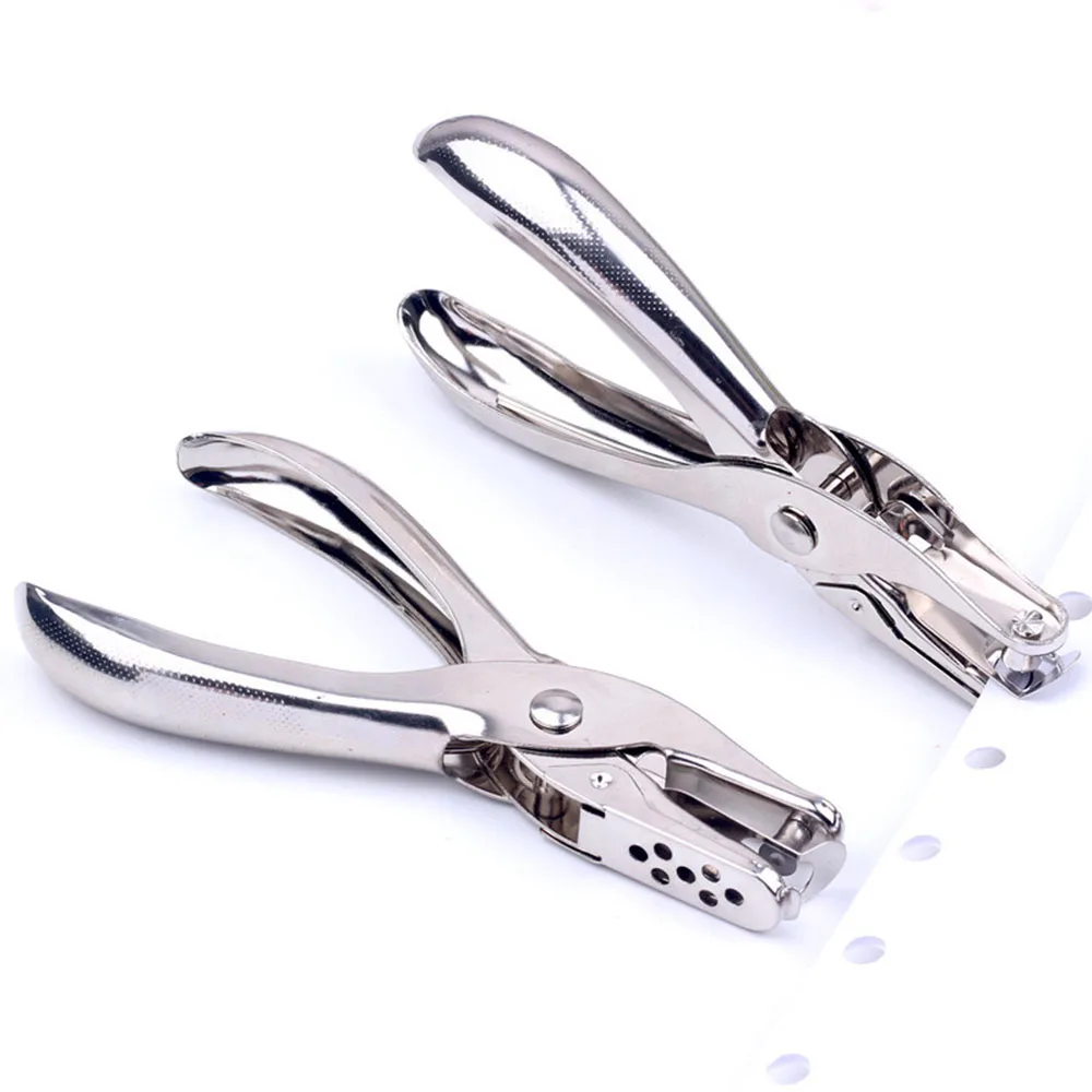 Single Hole Puncher Metal 3mm/6mm Pore Diameter Punch Pliers Hand Paper Scrapbooking Punches Punching Tools 1