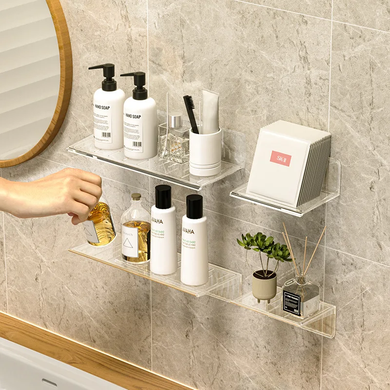 3478 Bathroom Mirror Cabinet Storage Box Wall-Mounted Home Washstand Cosmetics Pupils Makeup Shelf