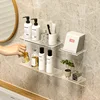 3478 Bathroom Mirror Cabinet Storage Box Wall-Mounted Home Washstand Cosmetics Pupils Makeup Shelf 1