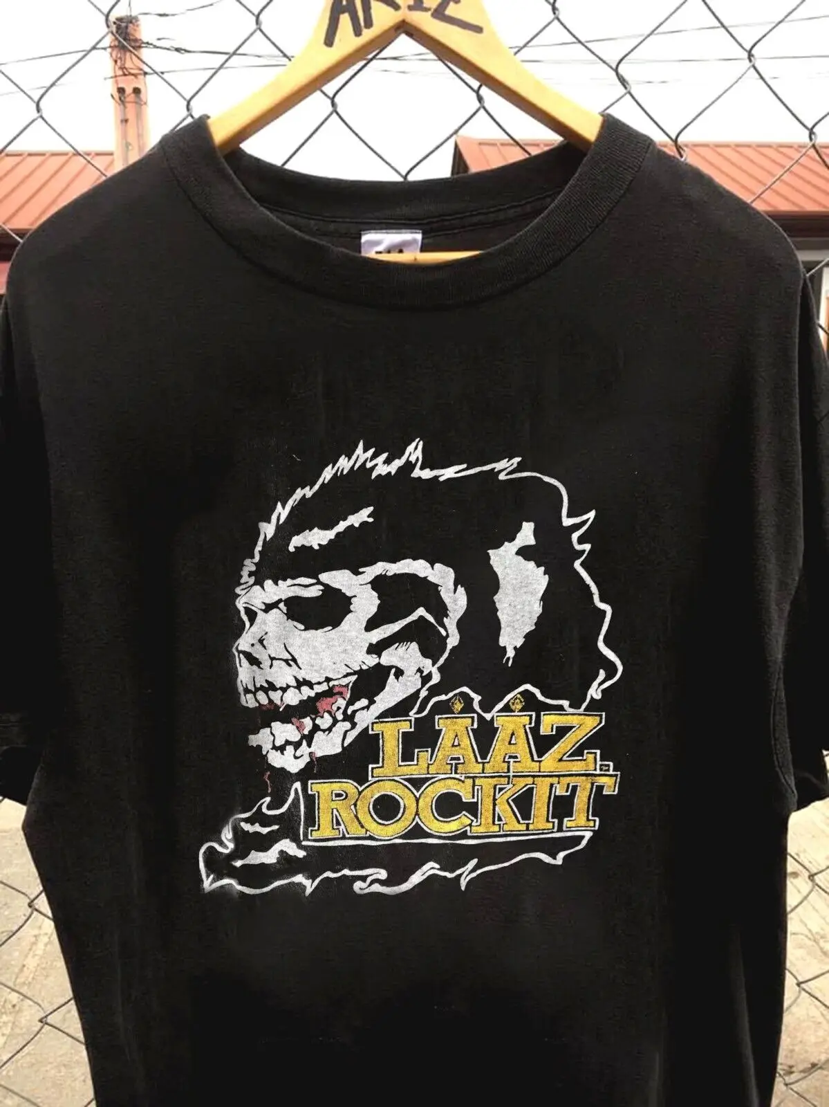 Remake Laaz Rockit - Tour 86 T-Shirt, Nuova Camicia Nera, Classica Unisex Te7721 Maniche Lunghe O Corte