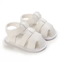 Infant Fashion PU Leather First Walkers Baby Boys Formal Shoes Newborn Breathable Sandals Kids Toddler Anti-Slip Soft Sole Shoes 3