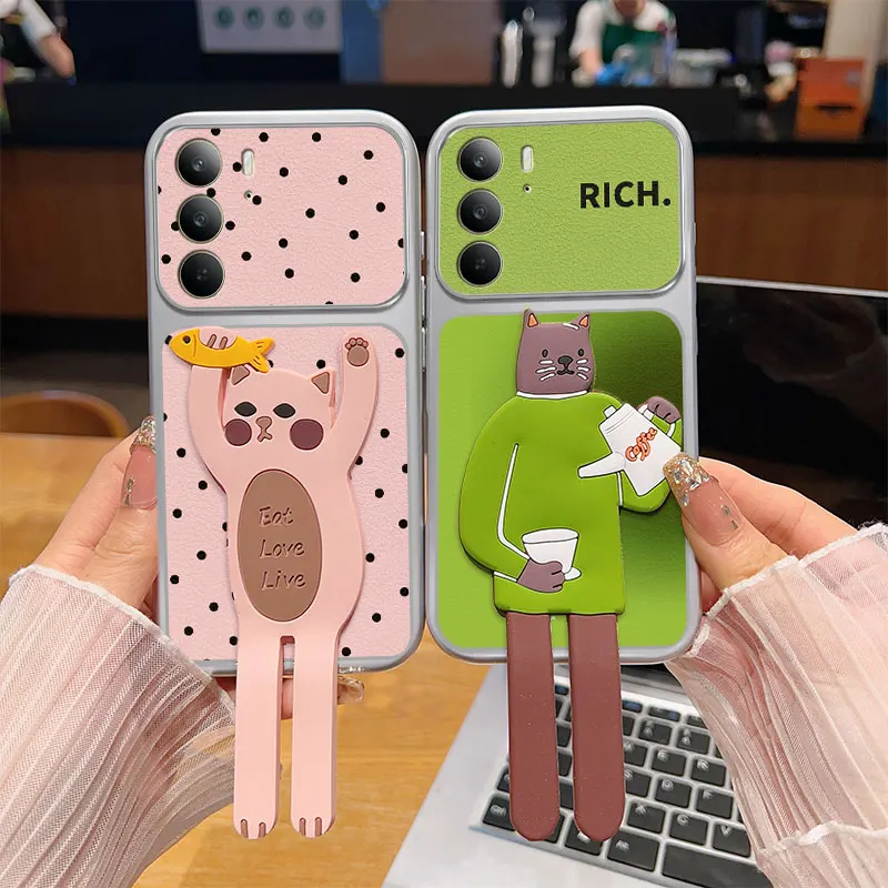 Charming Polka Dots Pet Case with Stand Holder