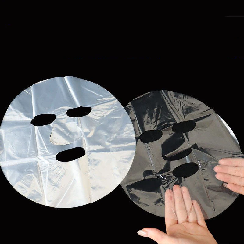 Transparent PE Disposable Face Mask Sheets for Beauty and Skin Care