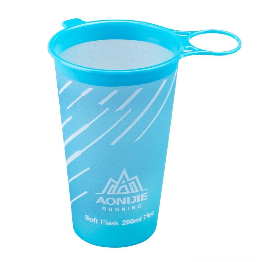 AONIJIE-botella de agua plegable para correr, frasco suave de TPU sin BPA para hidratación, bolsa de cintura, chaleco, SD09, SD10, 250ml, 500ml