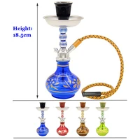 Small Smoking Water Pipe Mini Hookah Portable Shisha Bottle Little Shesha Device Handy Nargileh Chicha Hookha For Flavor Tobacco 1