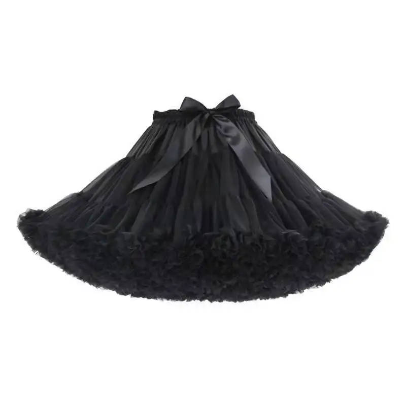 Lolita cosplay petticoat uma linha inchado tutu