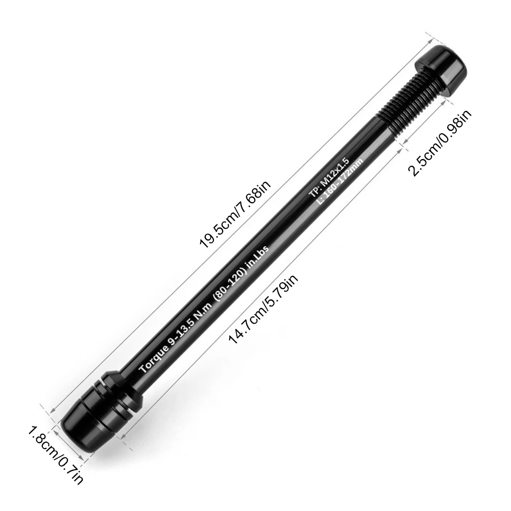 Aluminum Alloy Bike Thru Axle Rear Fork Shaft Skewer