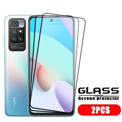 Premium Tempered Glass Screen Protector - 4 Pack, Full Coverage, 9H Hardness, HD Clarity for Redmi 10 4G (2 Front Glass)