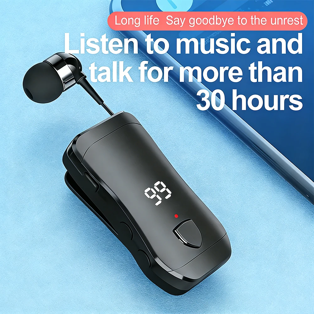 Bluetooth Headphones In-ear Wireless With Extendable Design_voghion.com