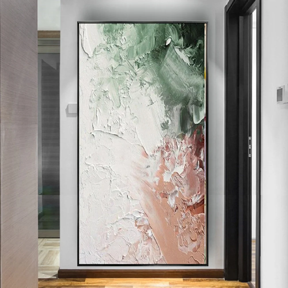 

Living Room Exhibition Wall Poster Nordic Home Decor Picture Natural Landscape Oil Painting For Entrance Porch Mural Artwork Gif