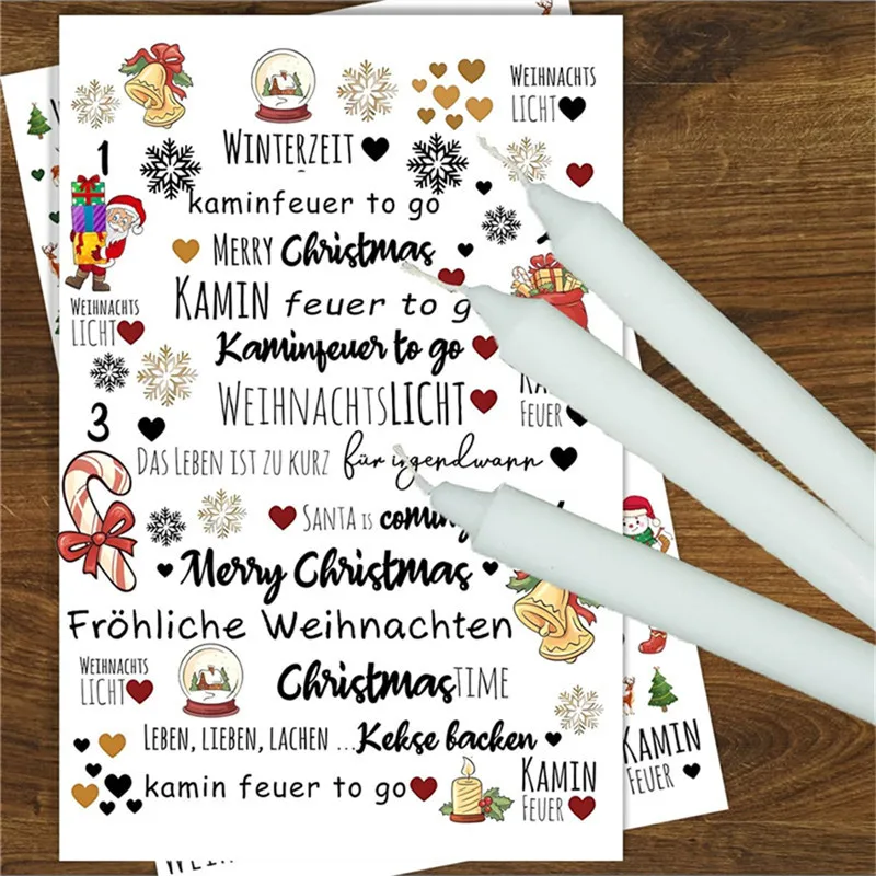 Рисунок 4 - наклейки в виде свечей