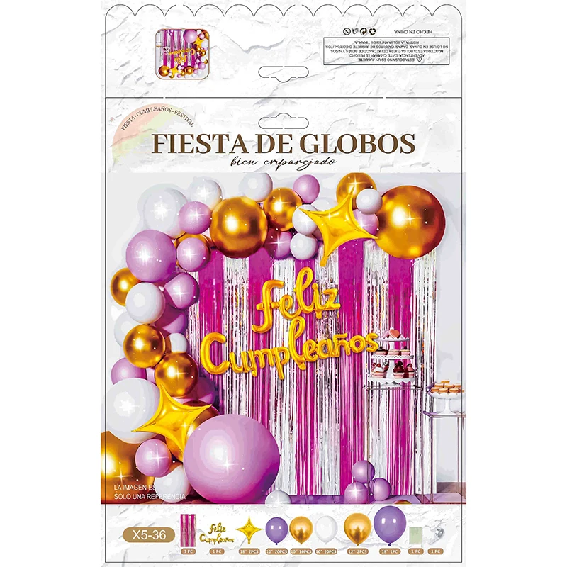 

Juego de globos para fiestas de feliz cumpleaños