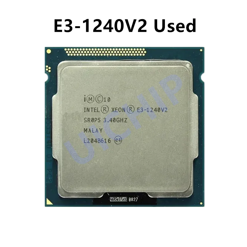 

100% Оригинальный процессор Intel Xeon E3-1240 v2 четырехъядерный LGA 1155 E3-1240v2 cpu4ghz 69W 8M кэш