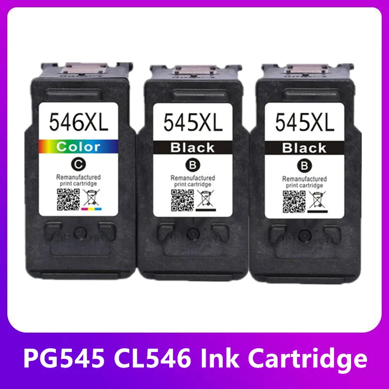 Compatible 545XL 546XL 545 XL 546 XL Ink Cartridge for Canon PG545 CL546 PG-545 for Pixma MG3050 2550 2450 2550S 2950 MX495