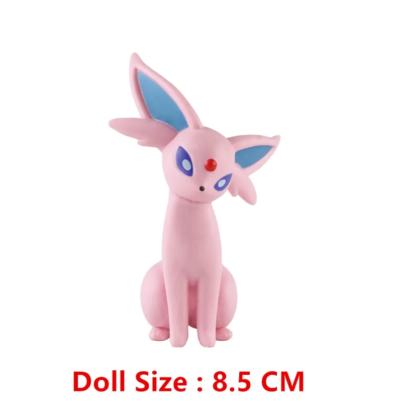 Nuevas figuras de acción de la película de dibujos animados de Pokémon, Gengar, Pikachu, Eevee, mascota dragón, modelo de juguete, regalos de Navidad, compre al por mayor