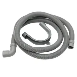 Flexible Elbow Drain Hose Pipe With Bracket For Washer Washing Machine 2.5m