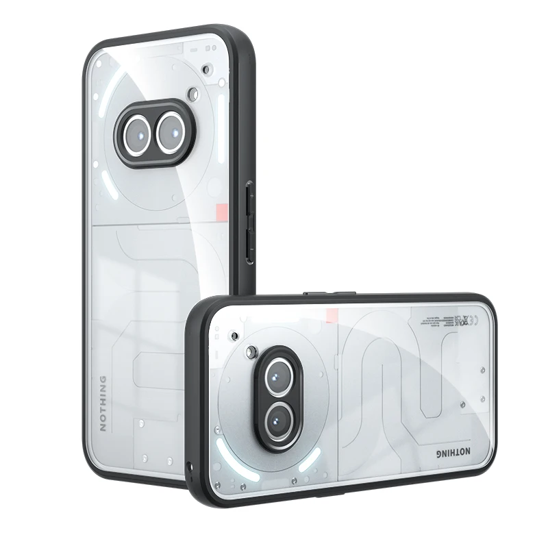 Luxury Matte Armor Acrylic Back Cover with Transparent Shockproof Bumper