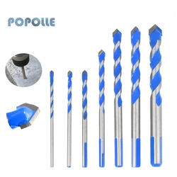 Foret triangulaire en carbure de 3 à 12mm, adapté à la céramique, au verre, au béton, au mur de brique et au bois 