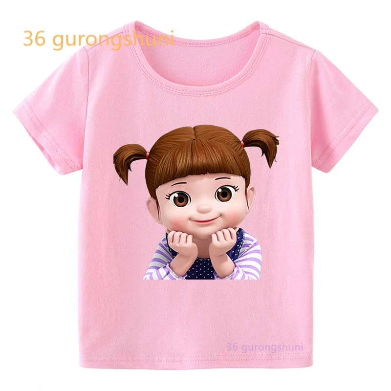 Cartoon Kids T Shirt For girls T Shirts children clothing Kongsuni and friends  Girl T shirts pink summer Tops tee Clothes Kawaii| | - AliExpress
