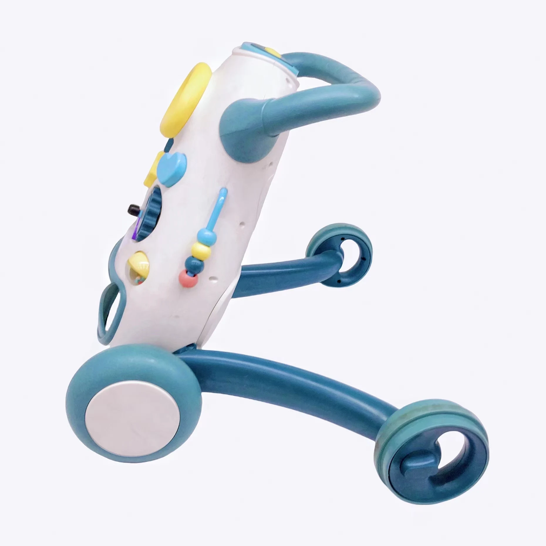  핸드 카트 다기능 워킹 카, 나만의 전등 음악 지참, 속도 조절 가능, 걷는  핸드 카트