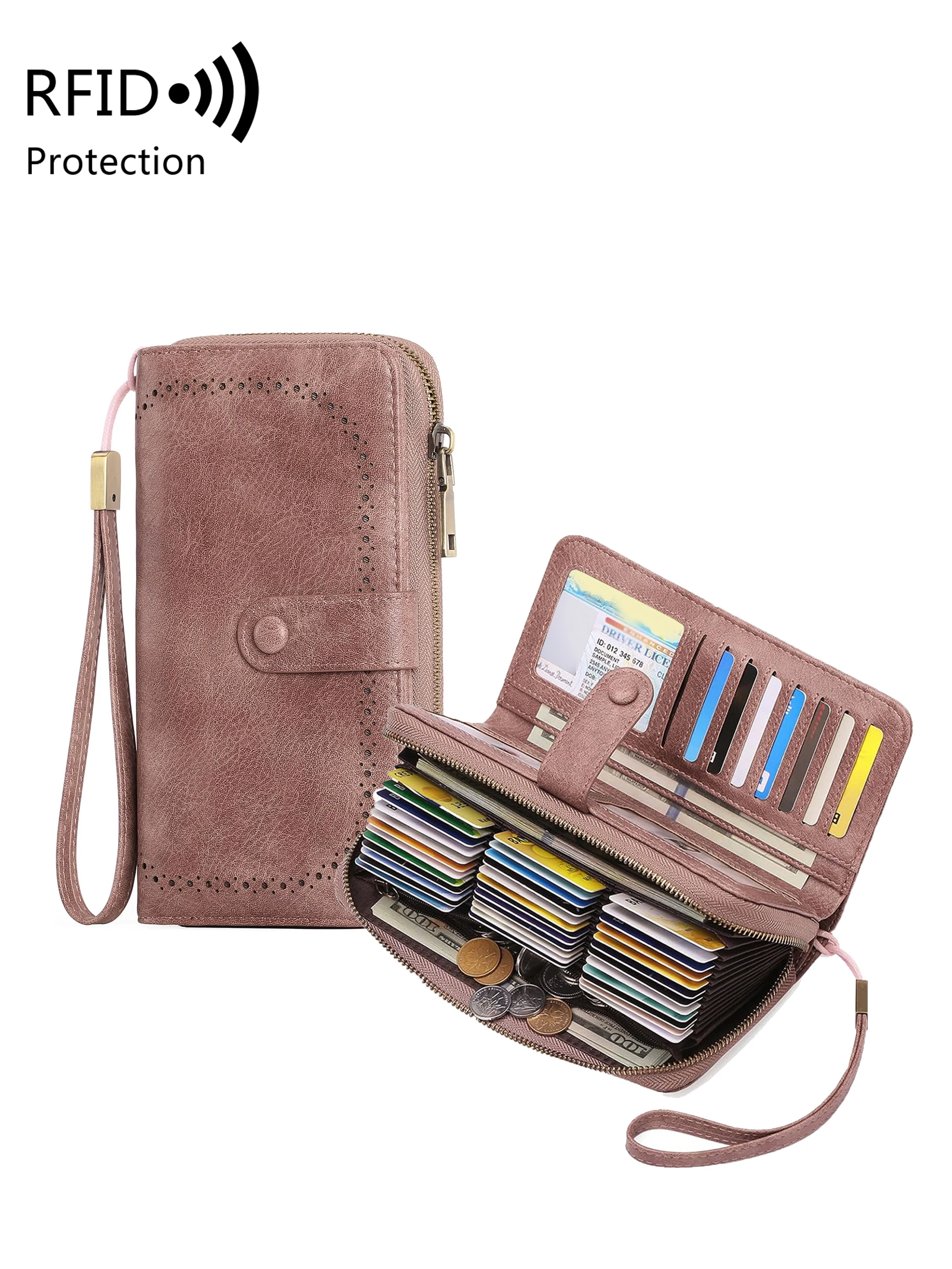 Portamonete portatile ultrasottile tri-fold alla moda, porta carte di credo minimalista, portafoglio corto da donna con ciondolo in nappa tinta una  1524