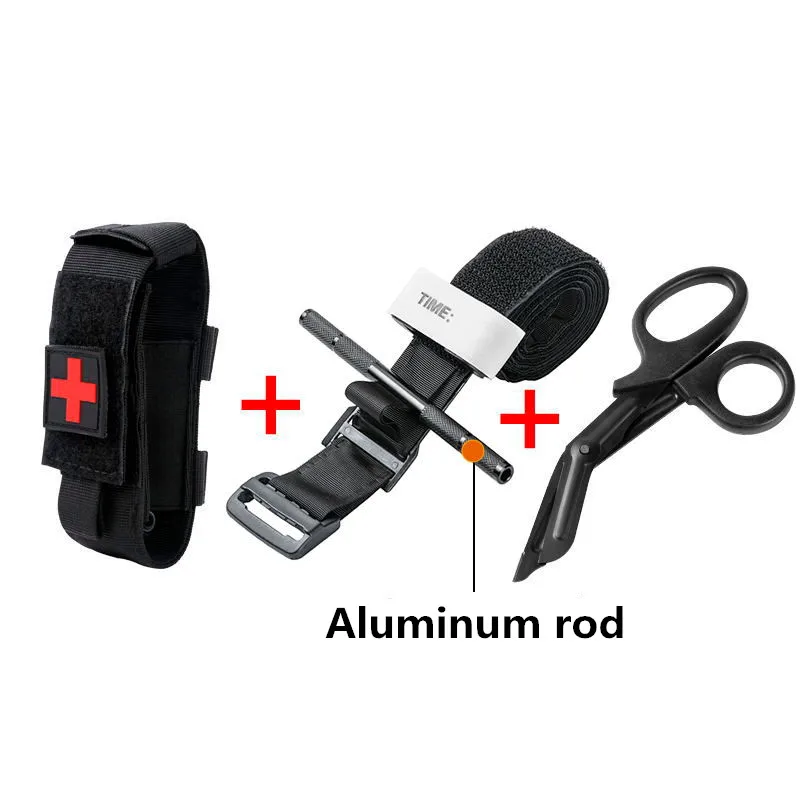 

Tactical First Aid Military Rotary Pressure CAT Aluminum Rod Tourniquet Hiking Militar Camping Survival Gear Molle Rescue Tool