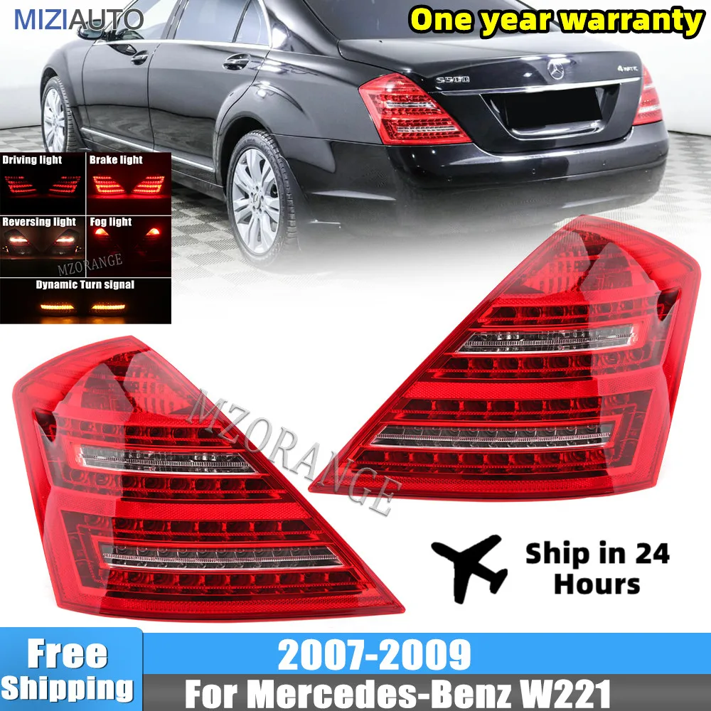LEDRearTailLightsAssemblyForMercedesBenzW221SClass20072008