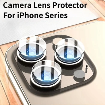 5PCS Camera Tempered Glass For iPhone 16 15 14 Pro Max Plus Mini Back Camera Screen Protector For iPhone 16Pro 15Pro Lens Film