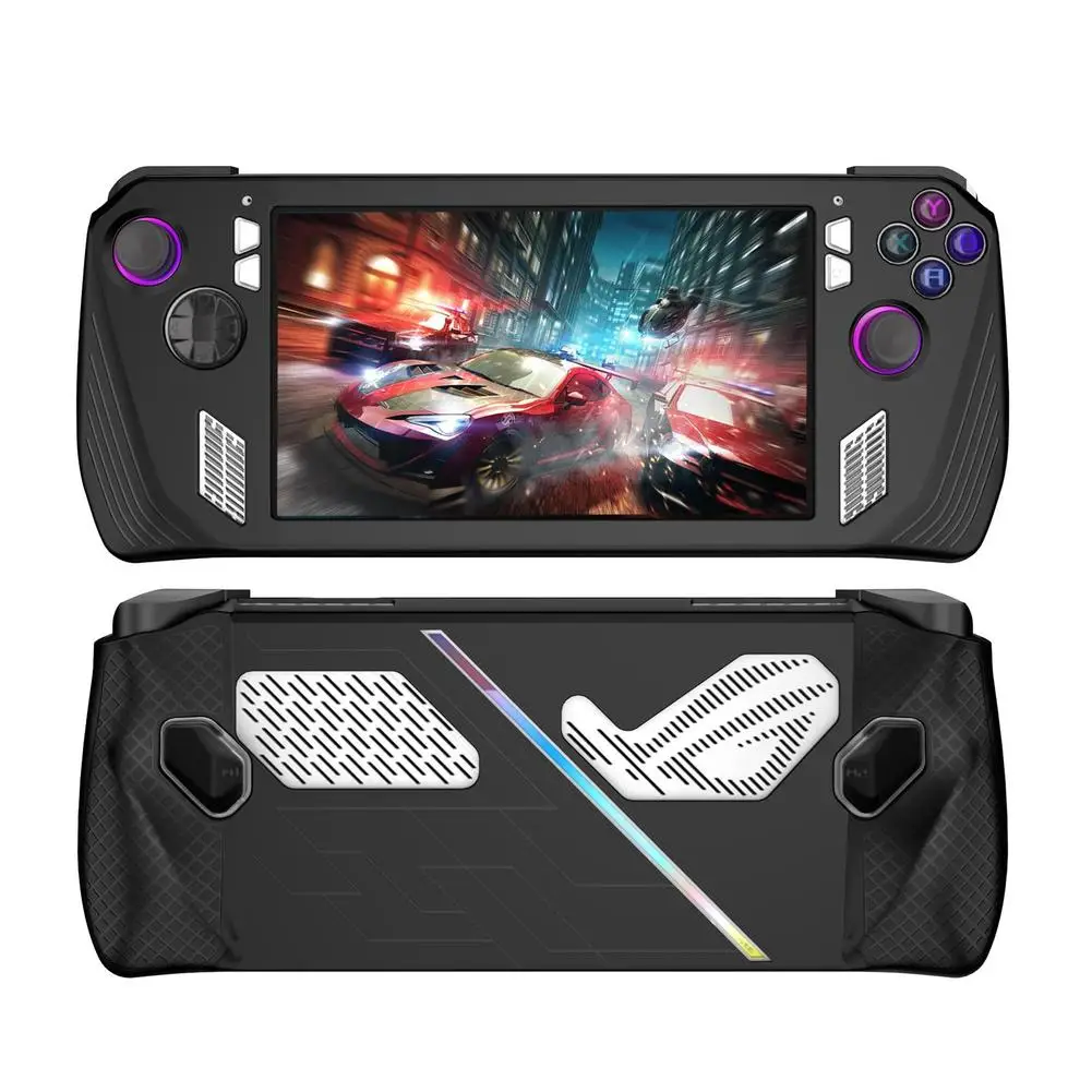 

Silicone Protective Sleeve for Asus Rog Ally Handheld Games All-inclusive Protector Cover Cooling Case Non-slip Game Accessories