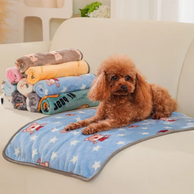 2025 New Soft Pet Blanket Spring Warm Dog Bed Blanket Cute Pet Sheets Warm Mat Comfortable Cat Dog Pad Blanket Pet Accessories 2