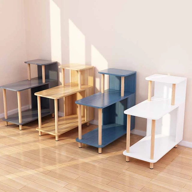 Estante minimalista para mesa de centro, mueble esquinero