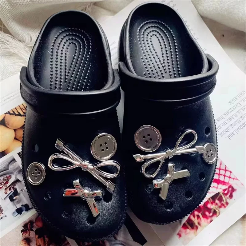 Neue Mode Loch Schuh Schnallen Zubehör Set Nette Designer Schuh Dekoration Juwelen Schmetterling Blume Für Geburtstag Party Gefälligkeiten – Detail 5