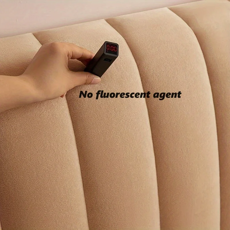 Luxury Soft Thick Velvet Bed Head Cover High Grade Short Plush Quilted All-inclusive Bedside Protector