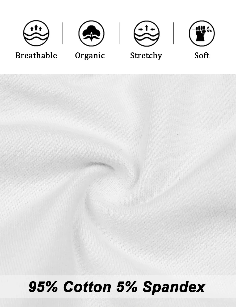 POKARLA 5pcs Women's Breathable Cotton Panties High Cut Belly Control Briefs Ladies C Section Recovery Underwear White Plus Size