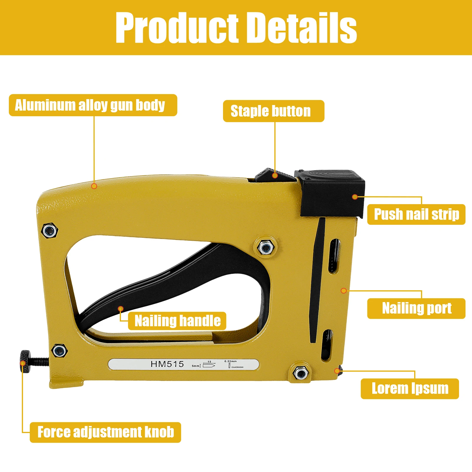 Picture Frame Gun Nailer With 1000pcs Nails Manual Flex Point Tacker Framing Pin Stapler Lightweight Point Nail Tacker Hot sale 2
