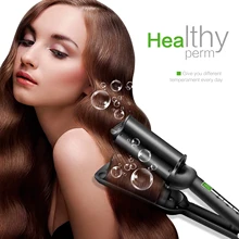

Three Tube Curling Iron Big Wave 32MM Professional Curling Iron for Salon and Home Ceramic Curling Iron Curling Iron