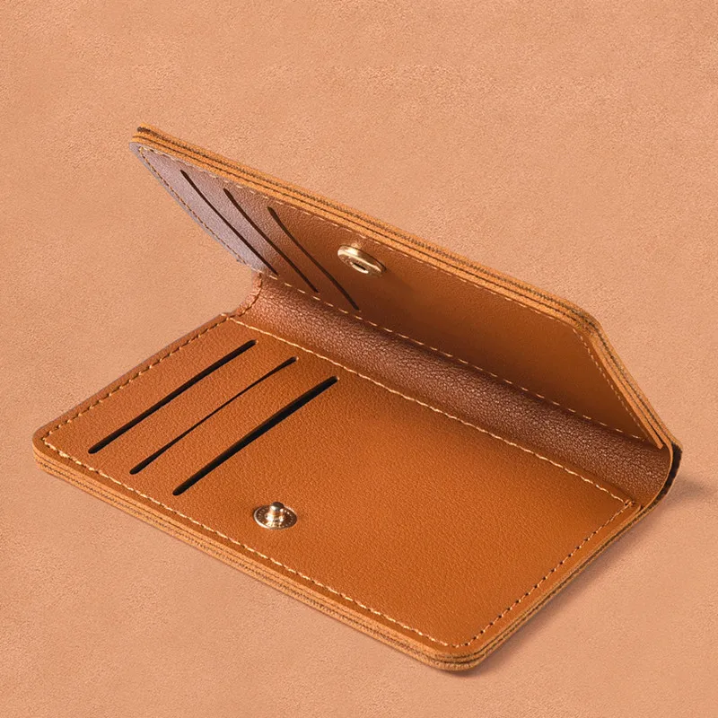 Money Clips Men's Wallet Soft Super Slim Wallet Pu Mini Credit Card Holders Thin Card Purse Small Bags for Women