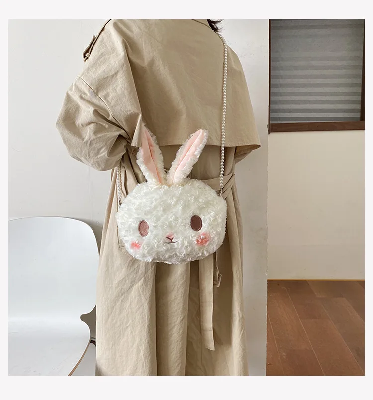MOLLIOLLI☆KEETY RABBIT fur mini bag KEETY RABBIT fur mini bag [beige] - molliolli | 60% - Asian